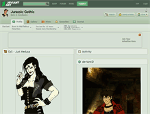 Tablet Screenshot of jurassic-gothic.deviantart.com