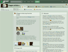 Tablet Screenshot of dragon-artists.deviantart.com