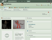 Tablet Screenshot of emotoybunny.deviantart.com