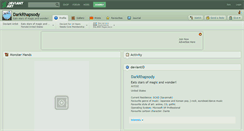 Desktop Screenshot of darkrhapsody.deviantart.com