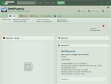 Tablet Screenshot of darkrhapsody.deviantart.com