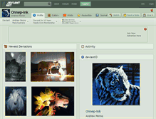 Tablet Screenshot of onnep-ink.deviantart.com
