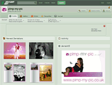 Tablet Screenshot of pimp-my-pic.deviantart.com