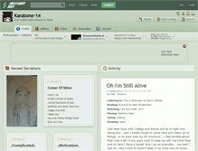 Tablet Screenshot of karabone-14.deviantart.com