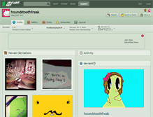 Tablet Screenshot of houndstoothfreak.deviantart.com