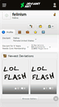 Mobile Screenshot of felinism.deviantart.com