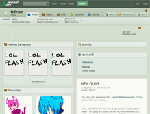 Tablet Screenshot of felinism.deviantart.com