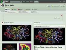 Tablet Screenshot of guyversnake.deviantart.com