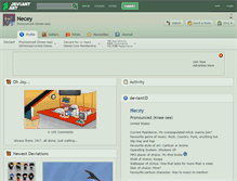 Tablet Screenshot of necey.deviantart.com