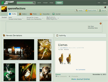 Tablet Screenshot of openreflections.deviantart.com