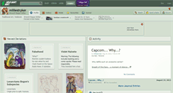 Desktop Screenshot of milliestryker.deviantart.com