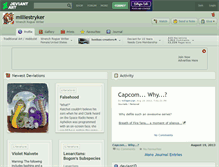 Tablet Screenshot of milliestryker.deviantart.com