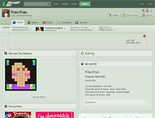 Tablet Screenshot of fran-fran.deviantart.com