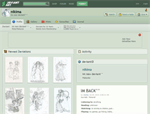 Tablet Screenshot of nikima.deviantart.com