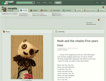 Tablet Screenshot of coruptia.deviantart.com