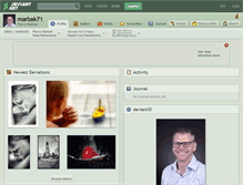 Tablet Screenshot of marbak71.deviantart.com