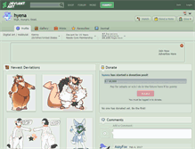 Tablet Screenshot of hyena.deviantart.com