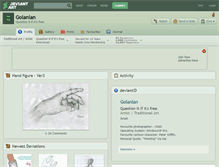 Tablet Screenshot of golanlan.deviantart.com