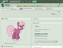 Tablet Screenshot of j-brony.deviantart.com