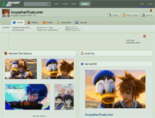 Tablet Screenshot of inuyashastruelover.deviantart.com