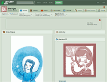 Tablet Screenshot of iron-pe.deviantart.com