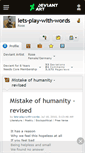 Mobile Screenshot of lets-play-with-words.deviantart.com