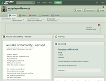 Tablet Screenshot of lets-play-with-words.deviantart.com