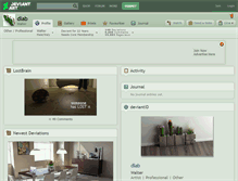 Tablet Screenshot of dlab.deviantart.com