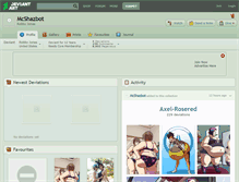 Tablet Screenshot of mcshazbot.deviantart.com