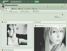 Tablet Screenshot of killxmyxloneliness.deviantart.com