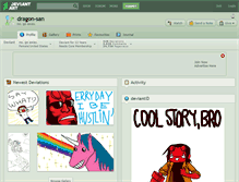 Tablet Screenshot of dragon-san.deviantart.com