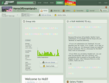 Tablet Screenshot of herosofdreamland.deviantart.com
