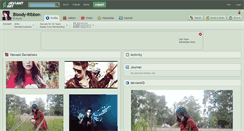 Desktop Screenshot of bloody-ribbon.deviantart.com