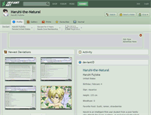 Tablet Screenshot of haruhi-the-natural.deviantart.com