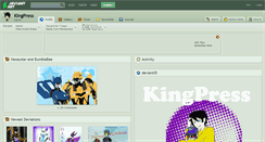 Desktop Screenshot of kingpress.deviantart.com