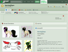 Tablet Screenshot of morningtears.deviantart.com