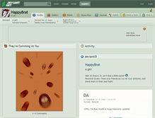 Tablet Screenshot of happybrat.deviantart.com