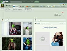 Tablet Screenshot of namho14.deviantart.com