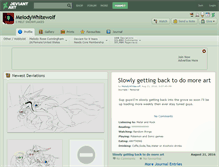 Tablet Screenshot of melodywhitewolf.deviantart.com