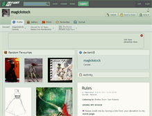 Tablet Screenshot of magickstock.deviantart.com