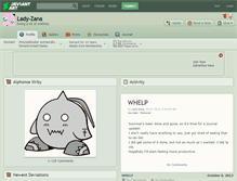 Tablet Screenshot of lady-zana.deviantart.com