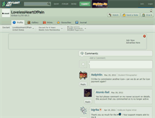 Tablet Screenshot of lovelessheartofpain.deviantart.com