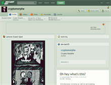 Tablet Screenshot of cryptomorphe.deviantart.com