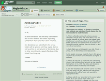 Tablet Screenshot of magia-winx.deviantart.com