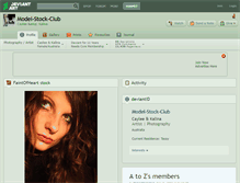 Tablet Screenshot of model-stock-club.deviantart.com