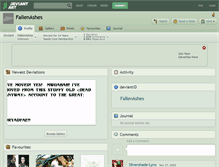 Tablet Screenshot of fallenashes.deviantart.com