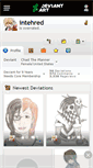 Mobile Screenshot of intehred.deviantart.com