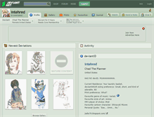 Tablet Screenshot of intehred.deviantart.com