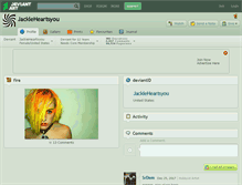 Tablet Screenshot of jackieheartsyou.deviantart.com