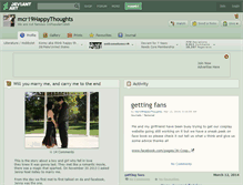 Tablet Screenshot of mcr19happythoughts.deviantart.com